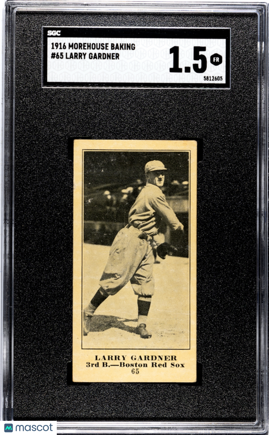 1916 Morehouse Baking Larry Gardner #65 SGC 1.5