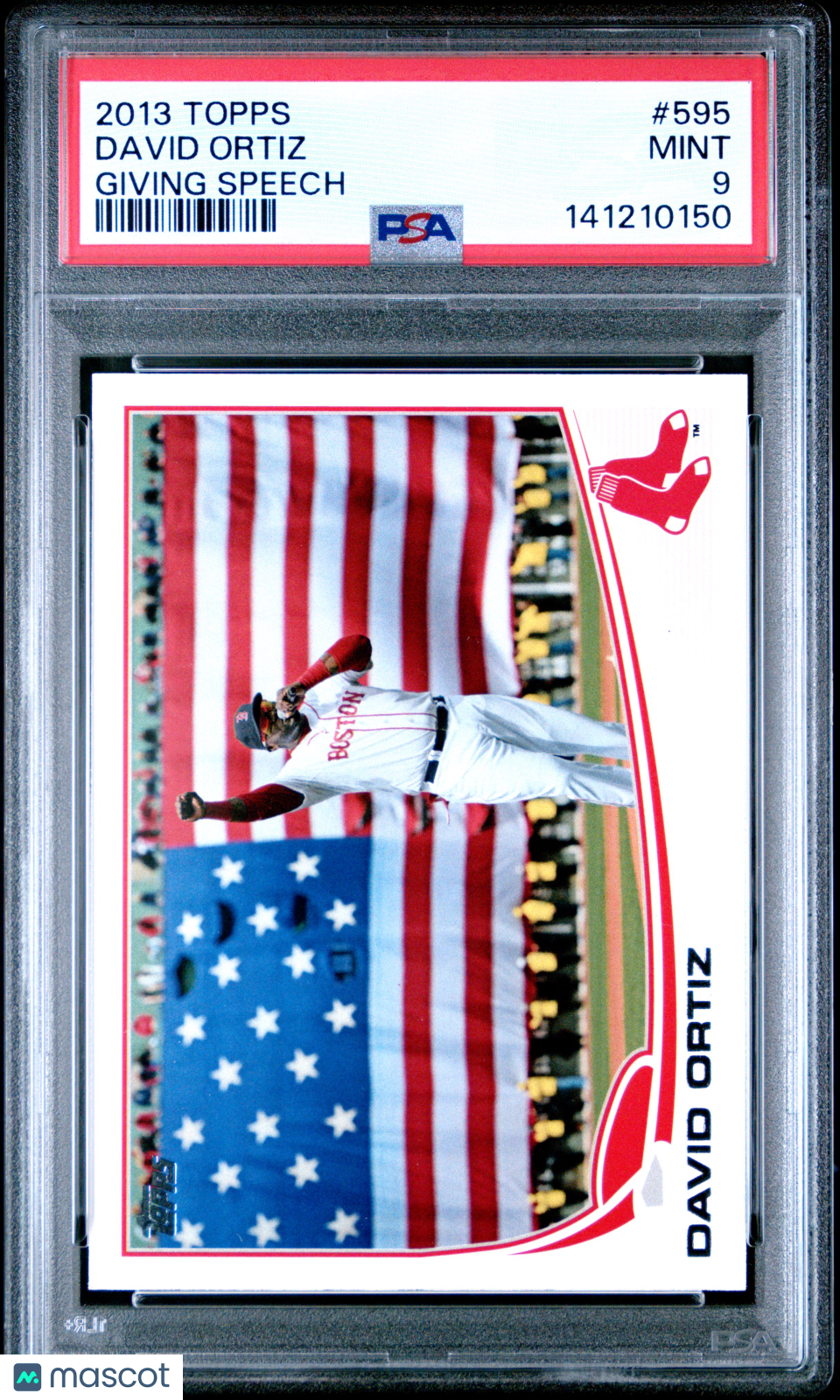 2013 Topps David Ortiz #595 Giving Speech PSA 9