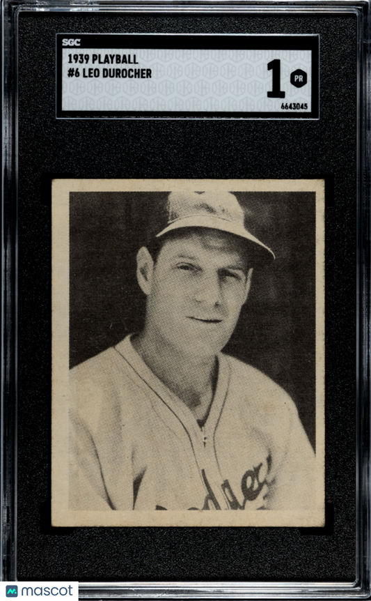 1939 Playball Leo Durocher #6 SGC 1