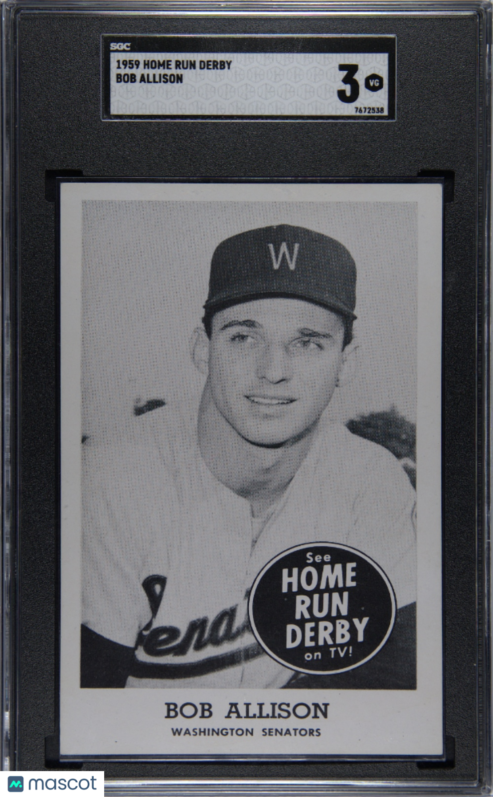 1959 Home Run Derby Bob Allison SGC 3